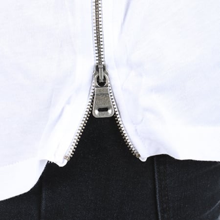 LBO - Tee Shirt Oversize Zip 07 Blanc